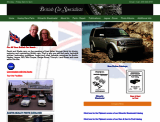 britishcarspecialists.com screenshot