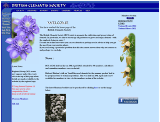 britishclematis.org.uk screenshot