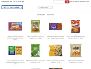 britishfoodimports.com screenshot