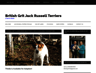 britishgritjackrussellterriers.com screenshot