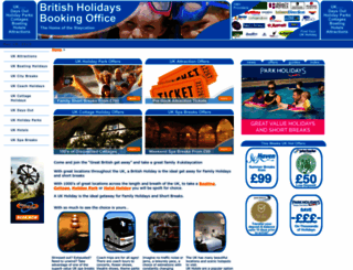 britishholidaysbookingoffice.co.uk screenshot