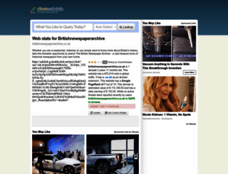 britishnewspaperarchive.co.uk.clearwebstats.com screenshot
