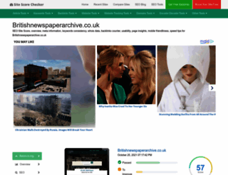 britishnewspaperarchive.co.uk.sitescorechecker.com screenshot