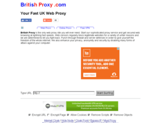 britishproxy.com screenshot