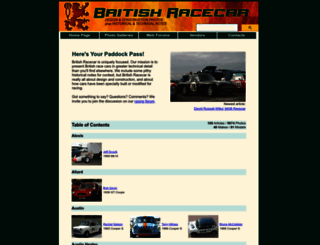 britishracecar.com screenshot