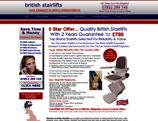 britishstairlifts.co.uk screenshot
