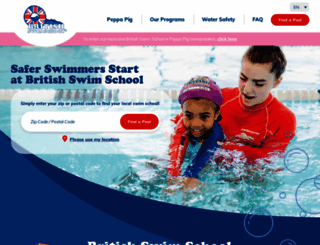 britishswimschool.com screenshot