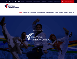 britishtaekwondo.org.uk screenshot