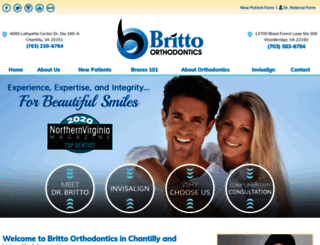 brittoorthodontics.com screenshot