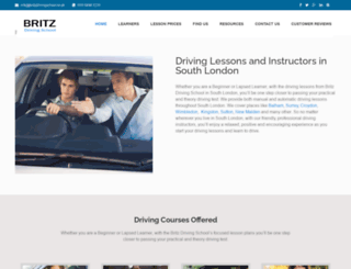 britzdrivingschool.co.uk screenshot