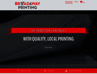broadawayprinting.com screenshot