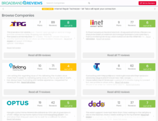 broadbandreviews.com.au screenshot