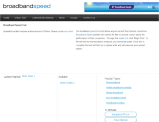 broadbandspeed.co.uk screenshot