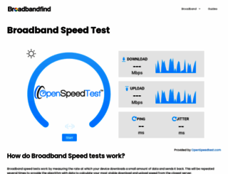 broadbandspeedtest.org screenshot