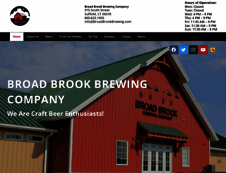broadbrookbrewing.com screenshot
