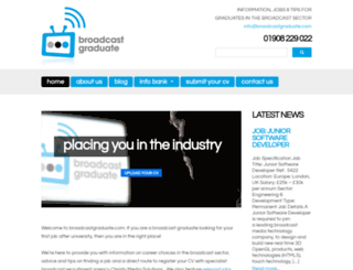 broadcastgraduate.com screenshot