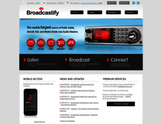 broadcastify.com screenshot