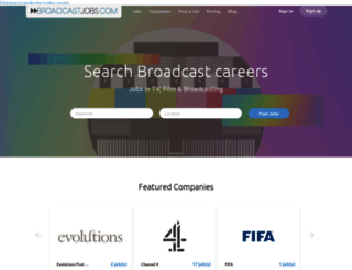 broadcastjobs.co.uk screenshot