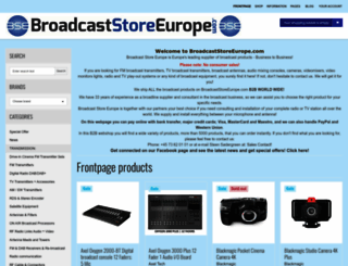 broadcaststoreeurope.com screenshot