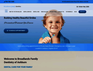 broadlandsfamilydentistry.com screenshot