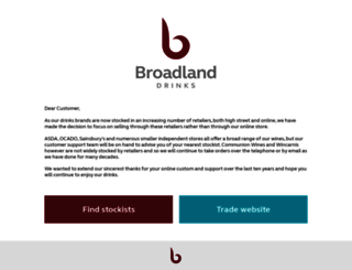 broadlandwineriesdirect.co.uk screenshot