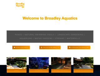 broadleyaquatics.co.uk screenshot