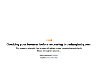 broadwaybaby.com screenshot