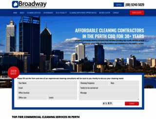 broadwaycleaning.com.au screenshot