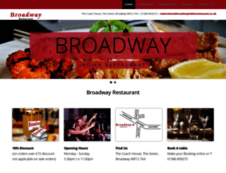 broadwayindianrestaurant.co.uk screenshot