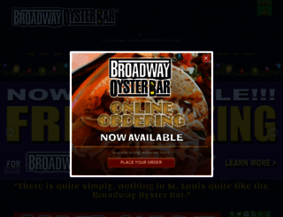 broadwayoysterbar.com screenshot