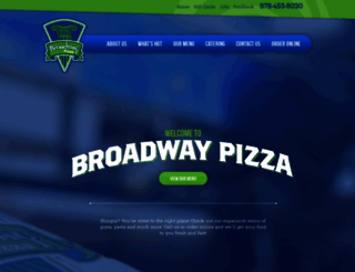 broadwaypizzeria.com screenshot