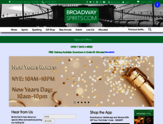 broadwayspirits.com screenshot