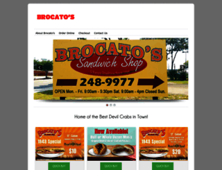 brocatossandwich.com screenshot