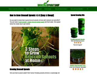 broccolisproutshop.com screenshot