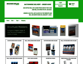 brochuredisplays.com.au screenshot