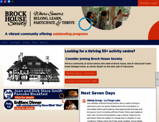 brockhousesociety.com screenshot