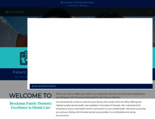 brockmanfamilydentistry.com screenshot