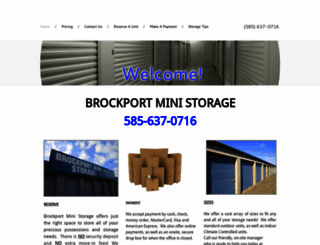 brockportministorage.com screenshot