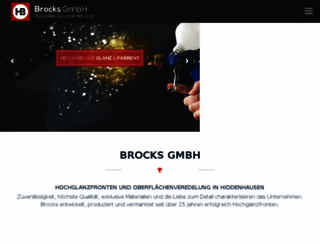 brocks-lackfronten.de screenshot