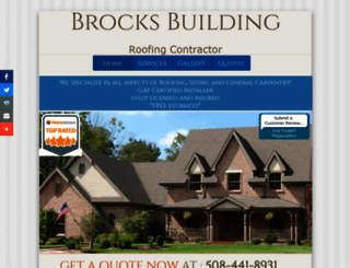 brocksbuildingroofingcontractor.com screenshot