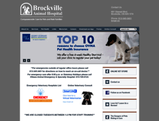 brockvilleanimalhospital.net screenshot