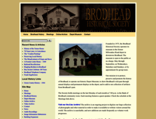 brodheadhistory.org screenshot