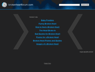 brokenheartforum.com screenshot