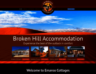 brokenhillcottages.com.au screenshot