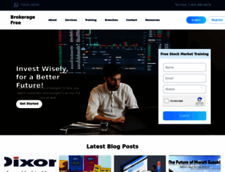 brokerage-free.in screenshot