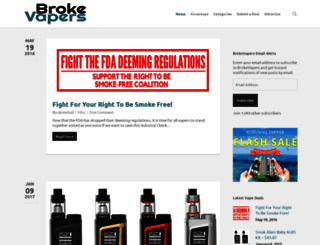 brokevapers.com screenshot