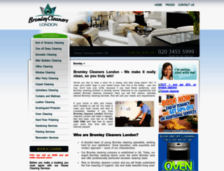 bromleycleanerslondon.co.uk screenshot