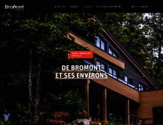 bromontimmobilier.com screenshot