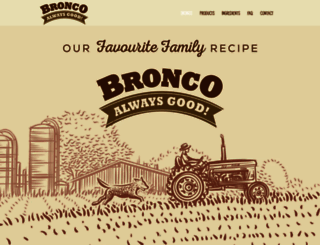 broncopetfood.com screenshot