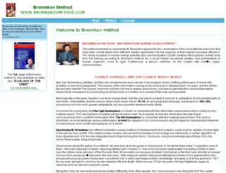 bronnikovmethod.com screenshot